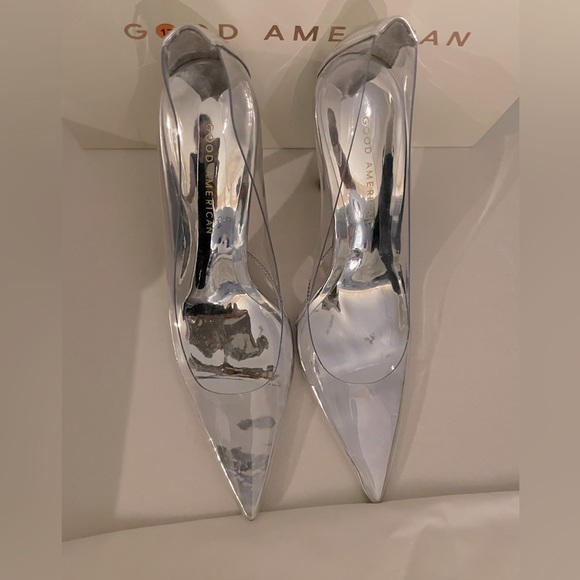 NIB Good American Clear Cinderella Heels Pumps 7.5 Box,Dust Bags Included - Picture 13 of 15